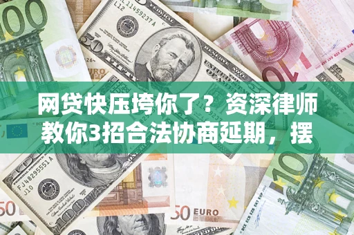 武汉网贷快压垮你了？资深律师教你3招合法协商延期，摆脱暴力催收！