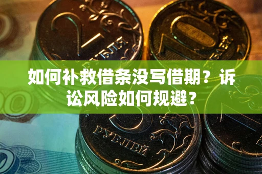 武汉如何补救借条没写借期？诉讼风险如何规避？