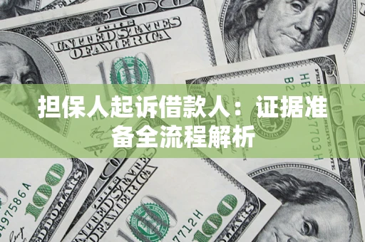 武汉担保人起诉借款人：证据准备全流程解析