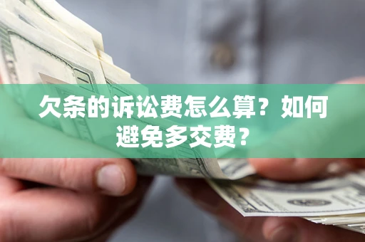 武汉欠条的诉讼费怎么算？如何避免多交费？
