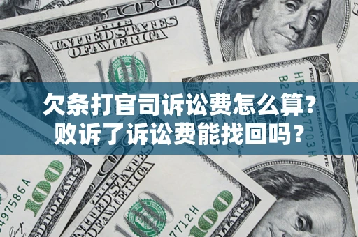 武汉欠条打官司诉讼费怎么算？败诉了诉讼费能找回吗？